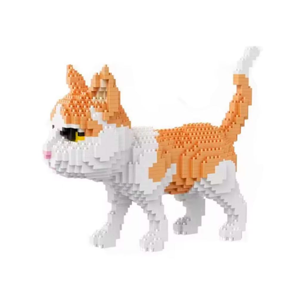 Gato Rubio con Blanco Mini Bloques Armable 1000 Piezas